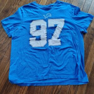 Blue Kids Shirt with Number Print